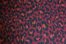Knitted Leopard Dark Red Knitted Leopard Dark Red