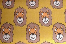 Cotton Jacquard Lion Oker Cotton Jacquard Lion Oker