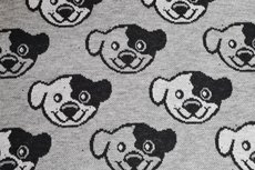 Cotton Jacquard Dogs Grey Cotton Jacquard Dogs Grey