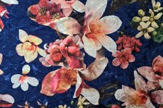 Velours Flower Blue Red Velours Flower Blue Red
