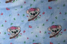 Cotton Jersey Koala Light Blue Cotton Jersey Koala Light Blue