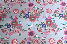 Jogging/French Terry Birds & Flowers Grey Jogging/French Terry Birds & Flowers Grey