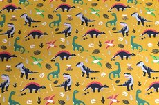 Cotton Jersey Dino Oker Cotton Jersey Dino Oker