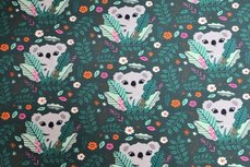 Cotton Jersey Koala Dark Green Cotton Jersey Koala Dark Green