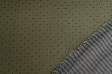 Cotton Jersey Stripes/Dots double Green Cotton Jersey Stripes/Dots double Green
