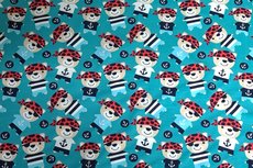 Cotton Jersey Pirate Bear Petrol Cotton Jersey Pirate Bear Petrol
