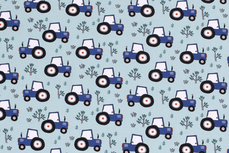 Cotton Jersey Tractor Light Blue Cotton Jersey Tractor Light Blue