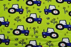 Cotton Jersey Tractor Lime Green Cotton Jersey Tractor Lime Green