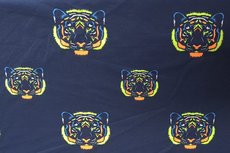 Cotton Jersey Neon Lions Navy Cotton Jersey Neon Lions Navy