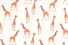 Cotton Jersey Giraffe Off White Cotton Jersey Giraffe Off White