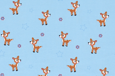 Cotton Jersey Little Bambi Aqua Cotton Jersey Little Bambi Aqua