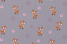 Cotton Jersey Little Bambi Grey Cotton Jersey Little Bambi Grey