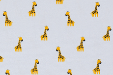 Cotton Jersey Little Giraffe Baby Blue Cotton Jersey Little Giraffe Baby Blue