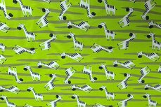 Cotton Jersey Little Zebra Lime Cotton Jersey Little Zebra Lime