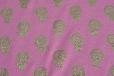 Katoenen Tricot foil Lion Donker Oud Roze Katoenen Tricot foil Lion Donker Oud Roze