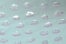 Katoenen Tricot foil Cloud Mint Katoenen Tricot foil Cloud Mint