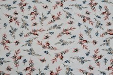 Cotton Jersey Leaf Off White/Old Pink Cotton Jersey Leaf Off White/Old Pink