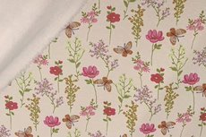 Jogging/Sweat Butterfly Flowers Creme Jogging/Sweat Butterfly Flowers Creme
