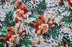 Viscose Jersey Digital Flowers Leo Viscose Jersey Digital Flowers Leo