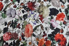 Viscose Jersey Digital Flowers Bouquet Viscose Jersey Digital Flowers Bouquet