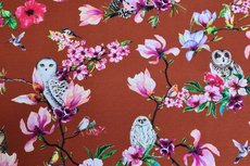 Cotton Jersey Digital Owl Brick Cotton Jersey Digital Owl Brick