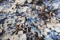 Cotton Jersey Digital Flowers Blue Cotton Jersey Digital Flowers Blue