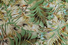 Cotton Jersey Digital Palm Green Cotton Jersey Digital Palm Green