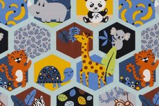 Cotton Jersey Little Zoo Animals Cotton Jersey Little Zoo Animals