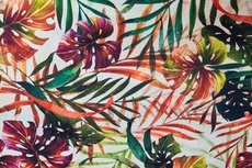 Cotton Digital Stretch Satin Palm Brick Cotton Digital Stretch Satin Palm Brick