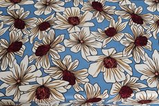 Viscose Jersey Flowers Indigo 1 Viscose Jersey Flowers Indigo 1