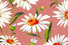 Viscose Crincle Big Flowers Old Pink 1 Viscose Crincle Big Flowers Old Pink 1