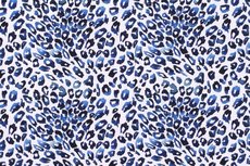 Cotton Jersey Digital Leo Blue Cotton Jersey Digital Leo Blue