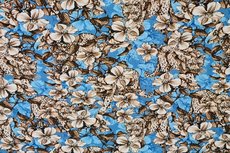 Cotton Jersey Digital Cheetah Flowers Blue Cotton Jersey Digital Cheetah Flowers Blue