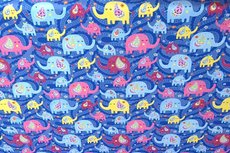 Cotton Jersey Elephant Kobalt Cotton Jersey Elephant Kobalt