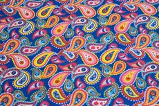 Cotton Jersey Paisley Kobalt Cotton Jersey Paisley Kobalt