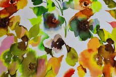Viscose Jersey Digital Waterpaint Yellow Viscose Jersey Digital Waterpaint Yellow