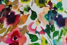 Viscose Jersey Digital Waterpaint Coral Viscose Jersey Digital Waterpaint Coral
