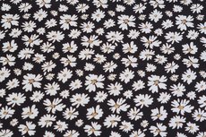 Cotton Jersey Foil Flower Black Cotton Jersey Foil Flower Black