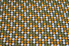 Viscose Jersey Abstract Green/Orange Viscose Jersey Abstract Green/Orange