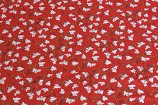 Viscose Jersey Little Flowers Red Viscose Jersey Little Flowers Red