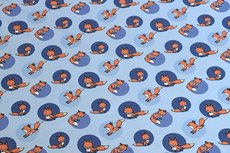 Cotton Jersey Foxy Light Blue Cotton Jersey Foxy Light Blue