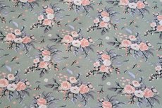 Cotton Jersey Rose Old Green Cotton Jersey Rose Old Green