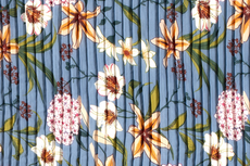 Plissé Chiffon Flowers Blue Plissé Chiffon Flowers Blue