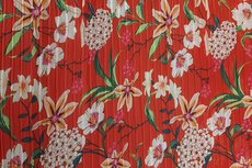 Plissé Chiffon Flowers Red Plissé Chiffon Flowers Red