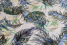 Linnen Viscose Plants Blue Linnen Viscose Plants Blue