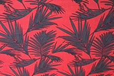 Linnen Viscose Plants Orange/Red Linnen Viscose Plants Orange/Red