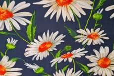 Viscose Crincle Big Flowers Navy 1 Viscose Crincle Big Flowers Navy 1