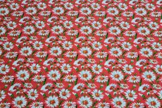 Viscose Crincle Little Flowers Red 1 Viscose Crincle Little Flowers Red 1