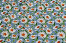 Viscose Crincle Little Flowers Light Blue 1 Viscose Crincle Little Flowers Light Blue 1