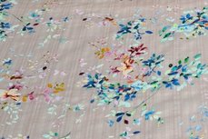 Cotton Viscose Little Flowers Beige Cotton Viscose Little Flowers Beige